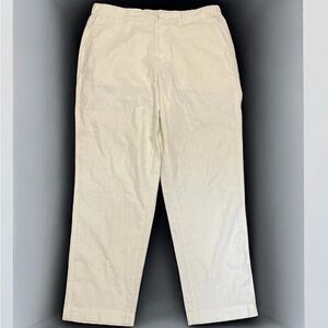 Uniqlo Cream Chinos Lightweight Straight-Leg Size L 30/31